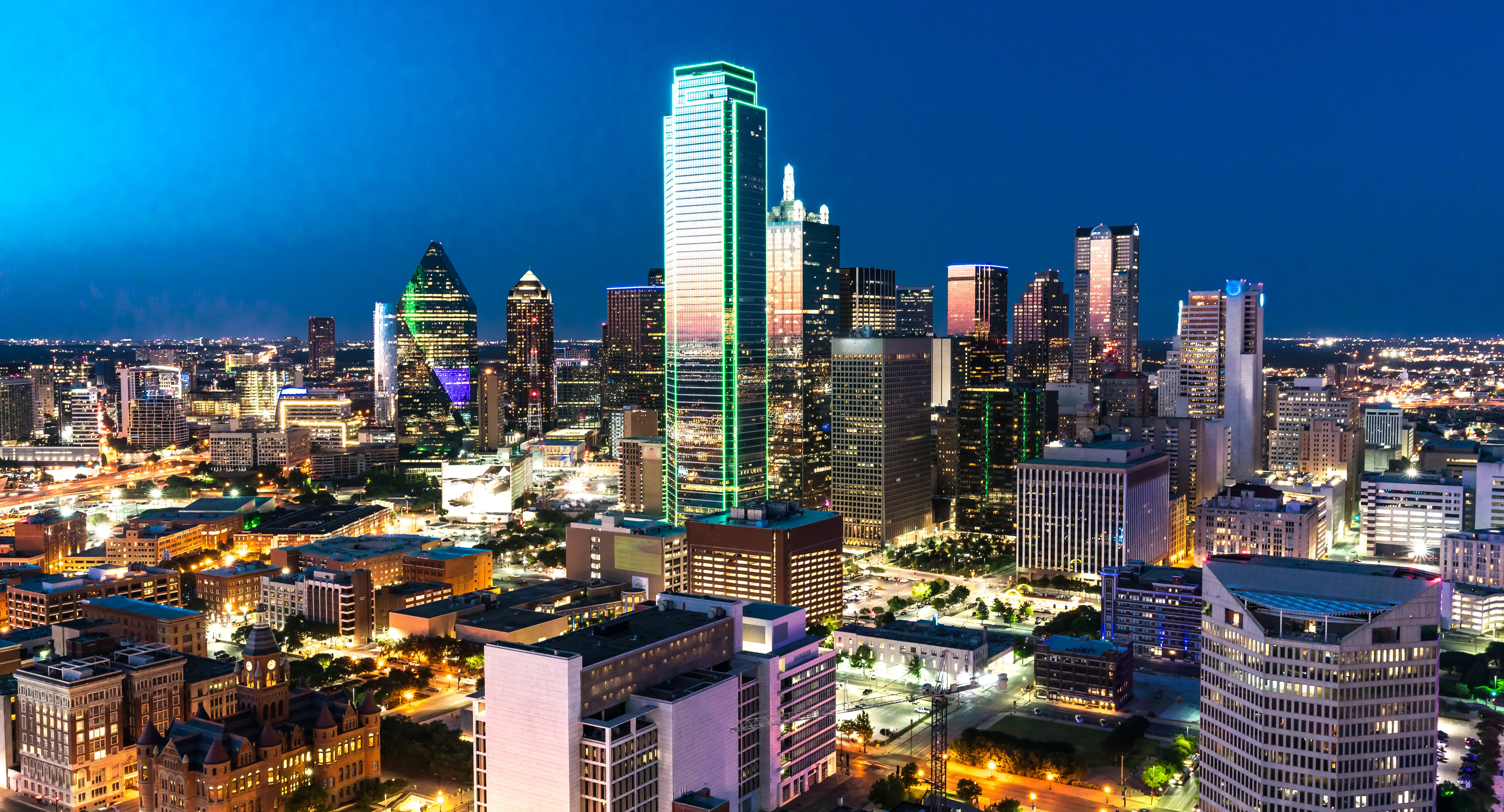 Skyline view of Dallas