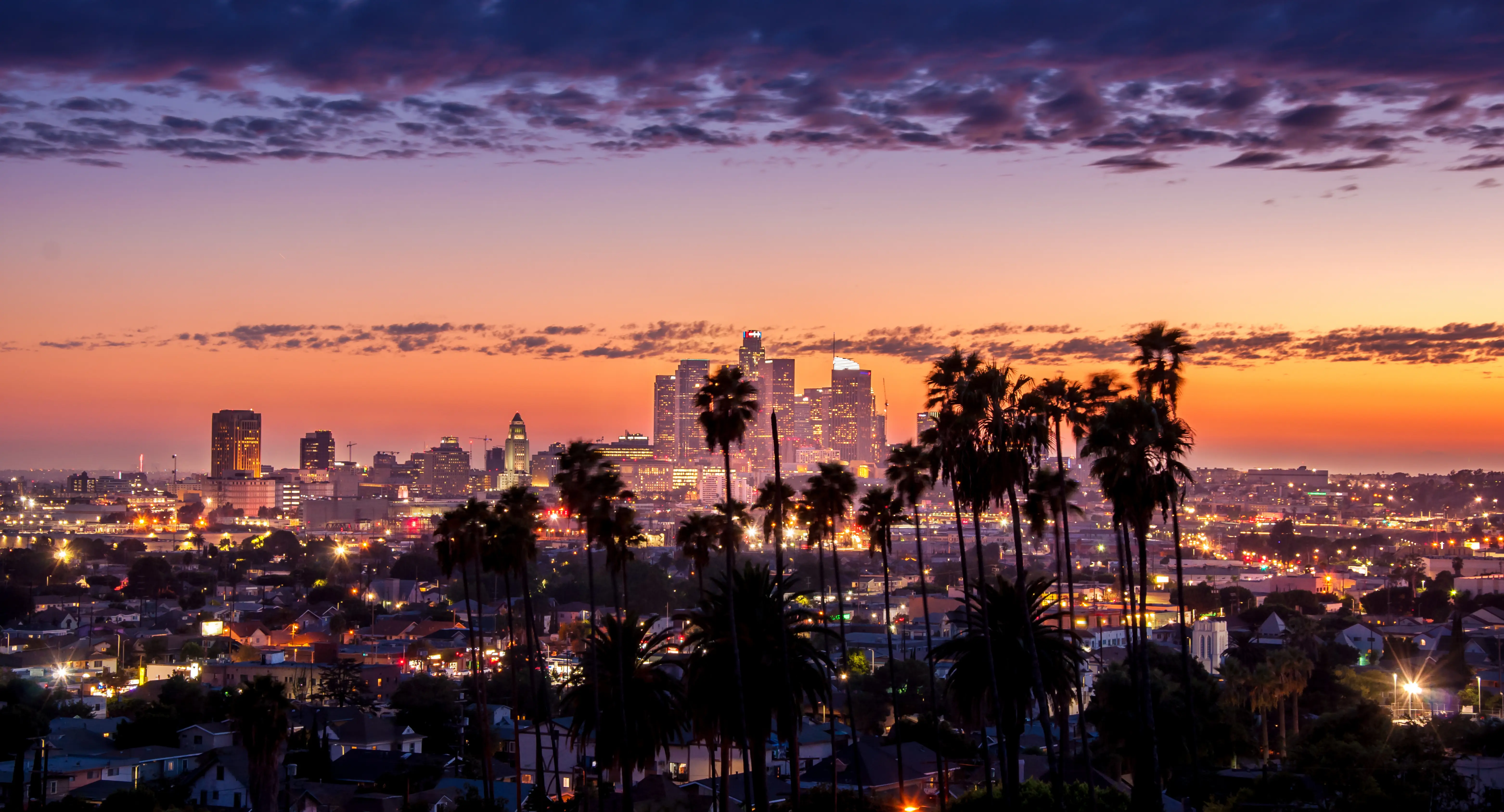 Skyline view of Los Angeles